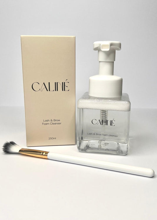 Caliné Lash & Brow Cleansing Foam and Cleansing Brush